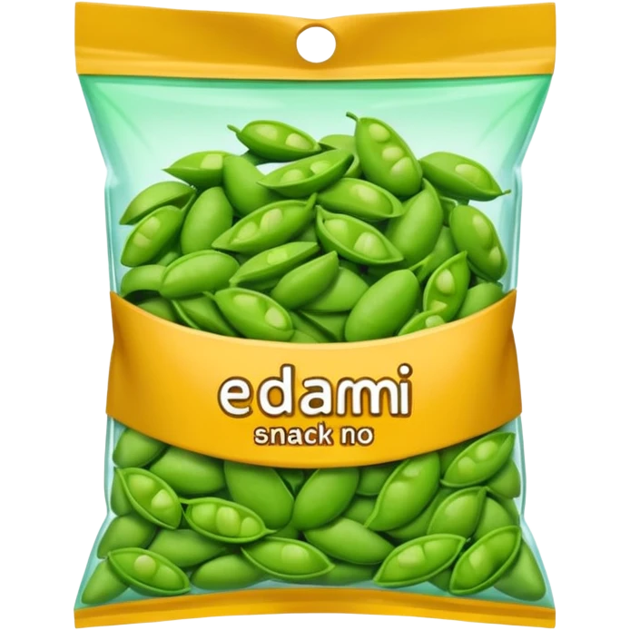 edamame snack bag emoji