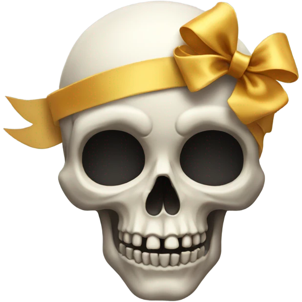 skull with bow emoji