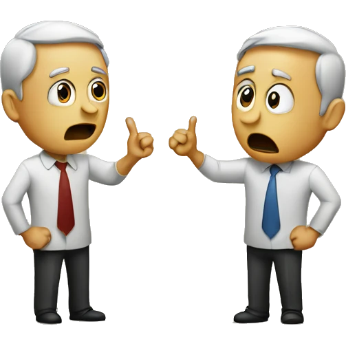 Two people arguing  emoji