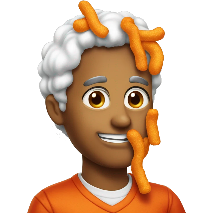 Extra crunchy hot Cheetos emoji