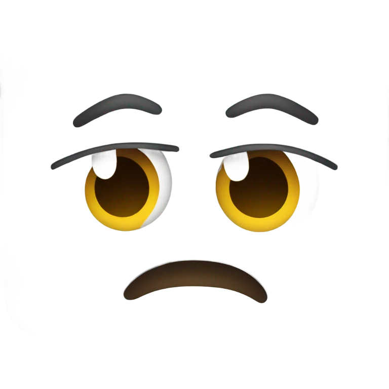 laptop with embarrassed face emoji