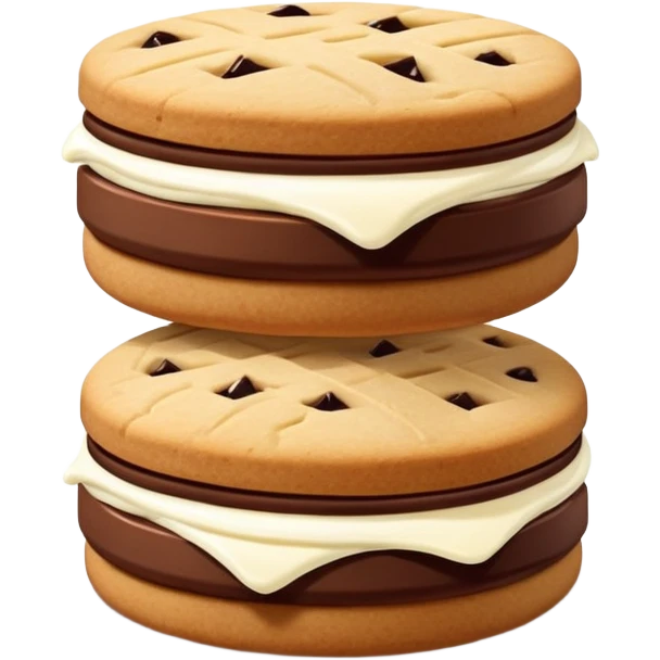 sandwich cookie with cream filling emoji