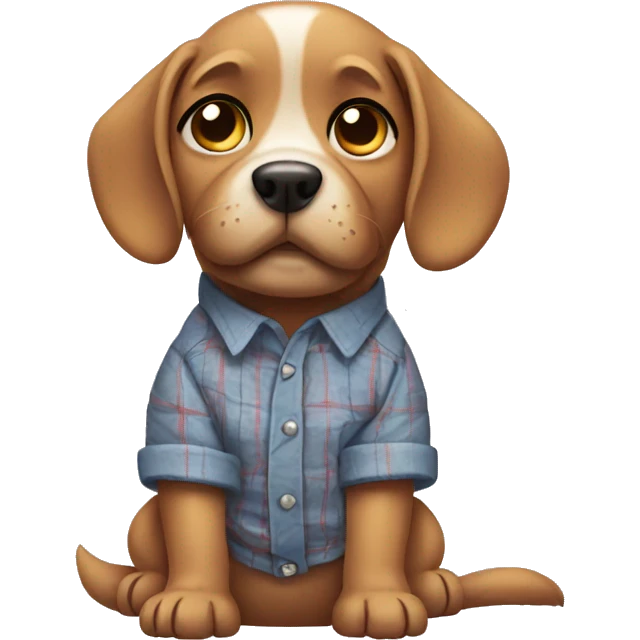 dog wearing shirt  emoji