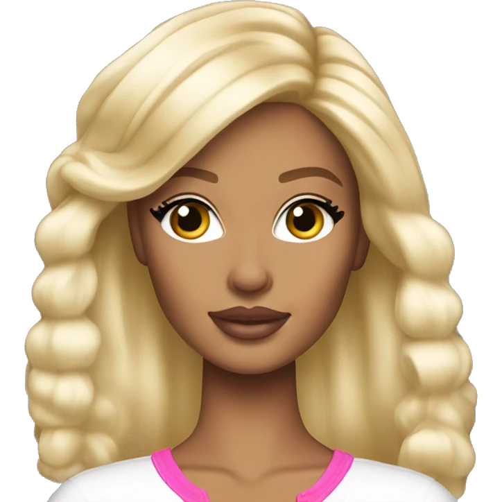 Light skin blonde Barbie baddie  emoji