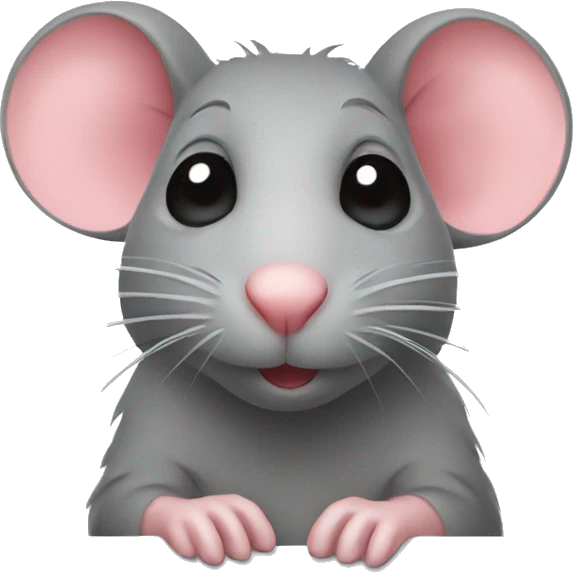 rat with hearts emoji