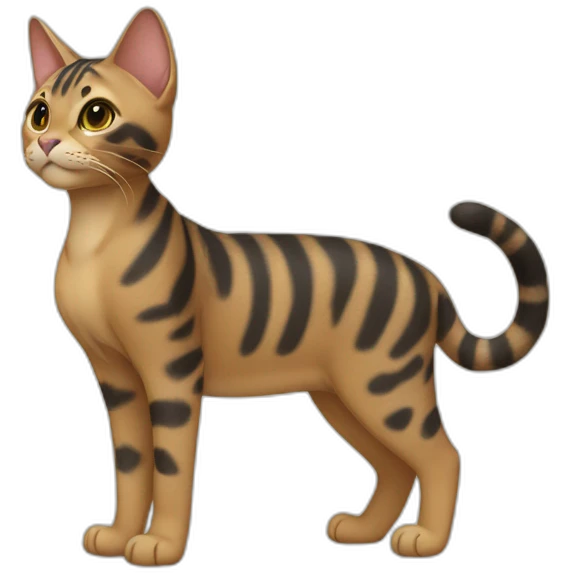 Serengeti Cat Full Body emoji