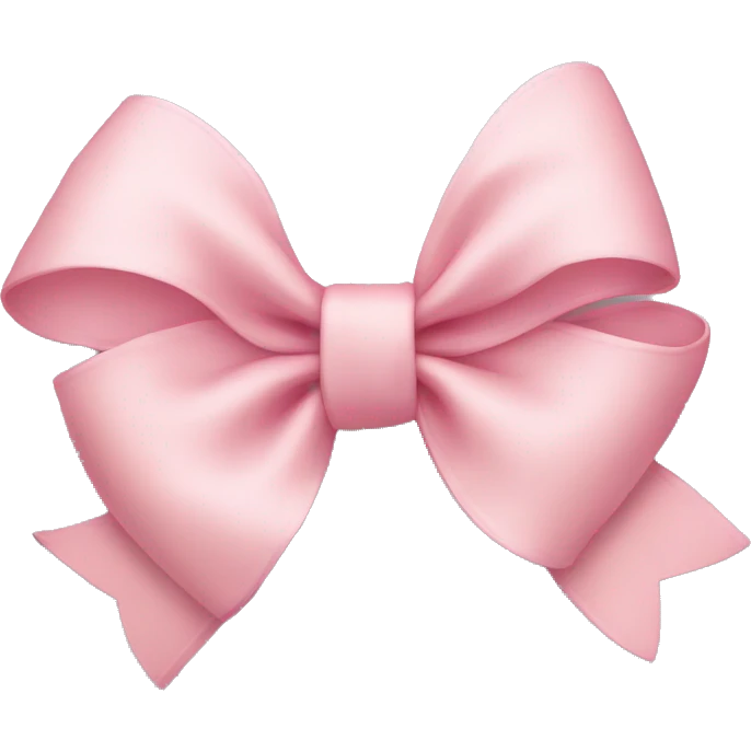 Light pink bow, with a flower on it.  emoji
