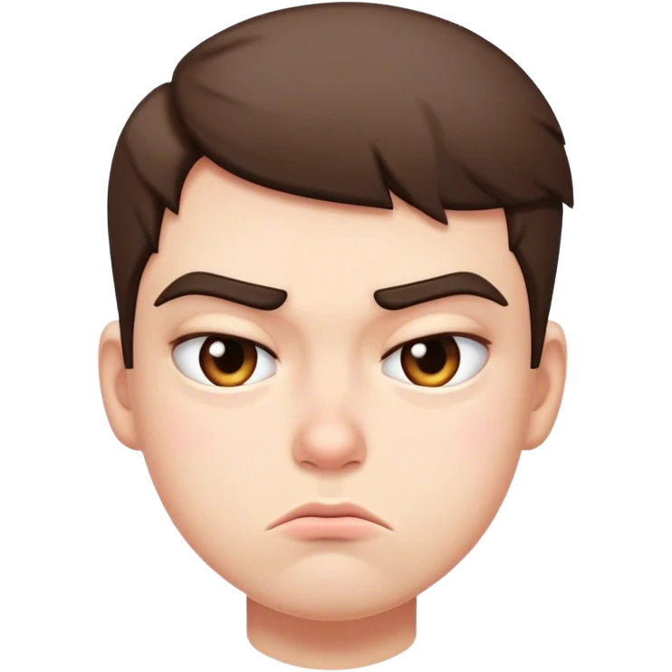 Pouty face  emoji