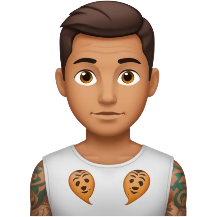 hombre tatuado emoji