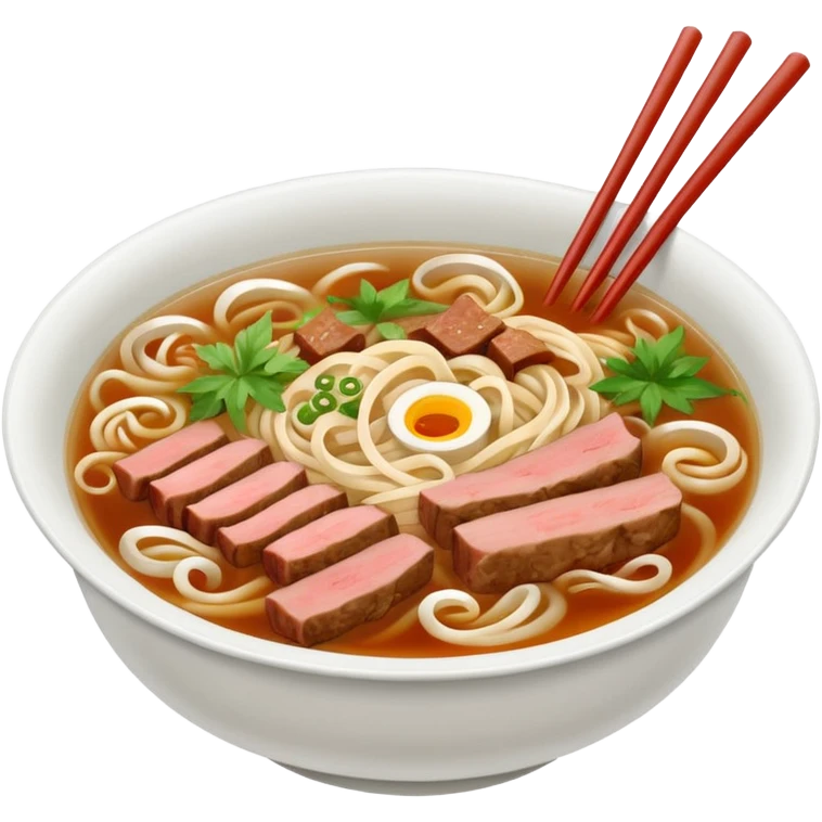 Bowl of pho emoji