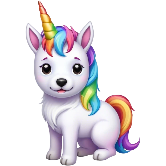 mix a dog and a unicorn emoji
