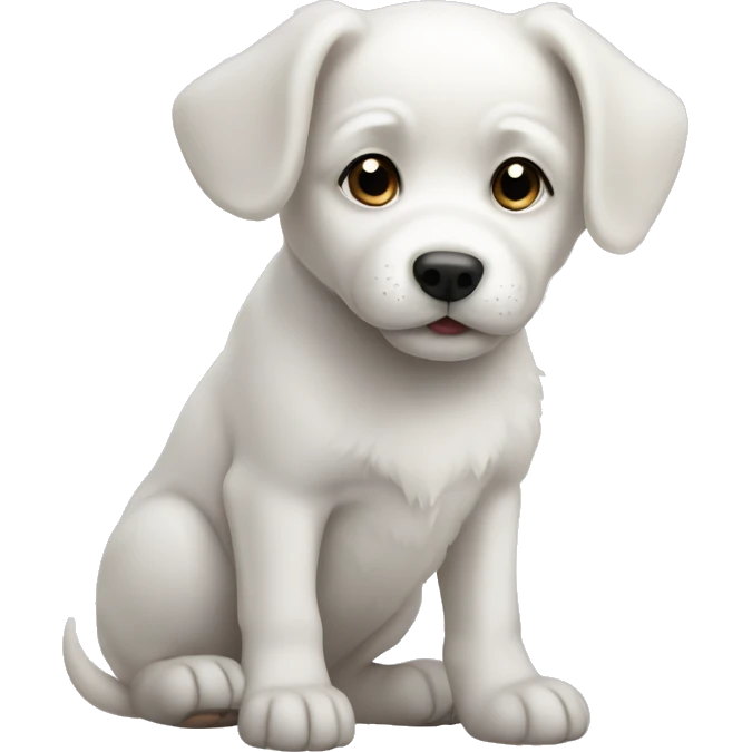 White puppy emoji