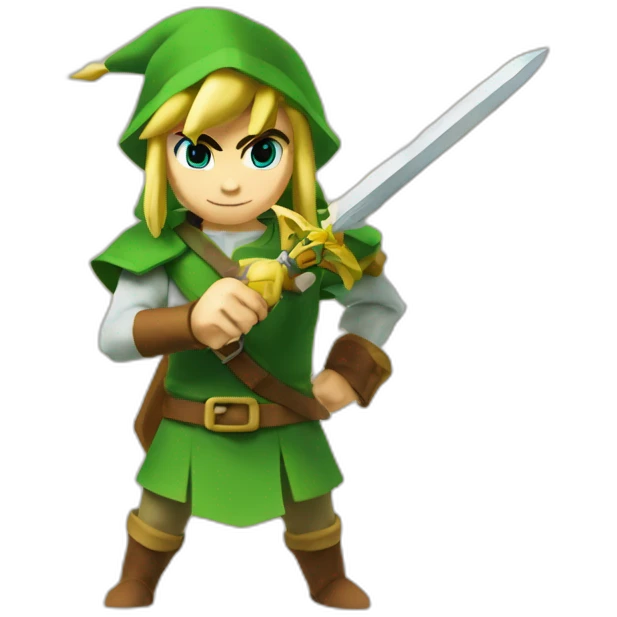 Link writing (The Legend of Zelda) emoji
