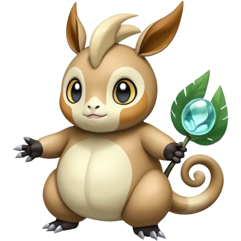 Cool epic legendary thick fat big chubby fluffy elegant cute handsome realistic Meloetta-Inteleon-Gabite-Palkia-Pokémon-Fakémon-fusion-hybrid-creature emoji