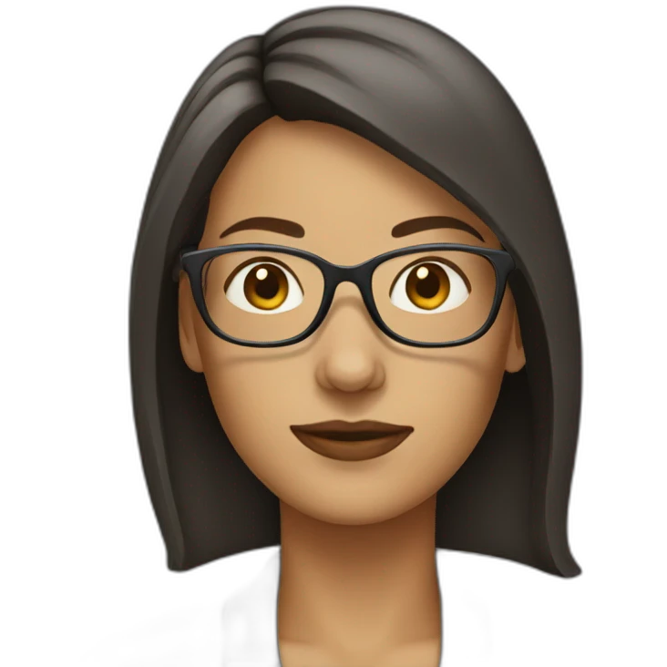 Woman-with-glasses emoji