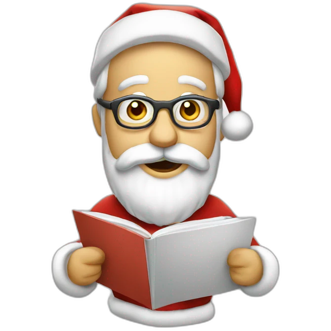 busy santa emoji