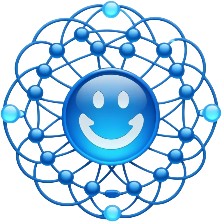 blue network emoji