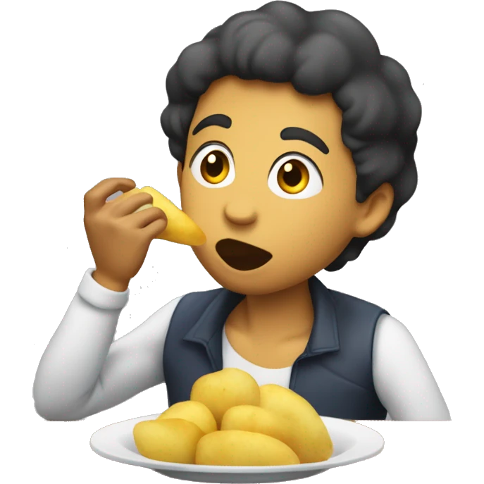 Oliva Rodrigo eating potato’s emoji