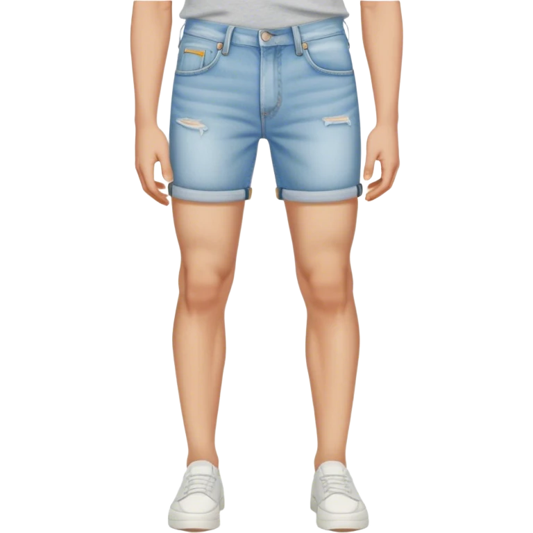 Levi light wash Denim shorts  emoji