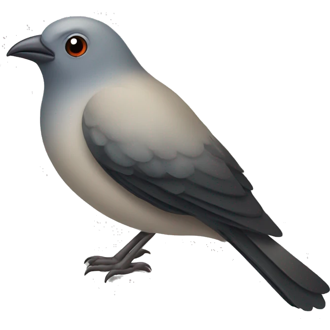 Pica pica bird emoji