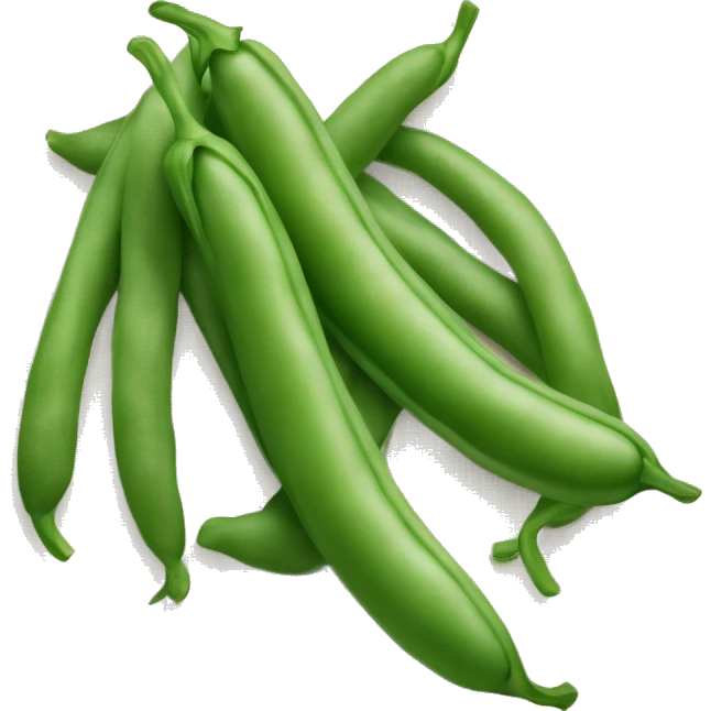 two green beans without pod  emoji