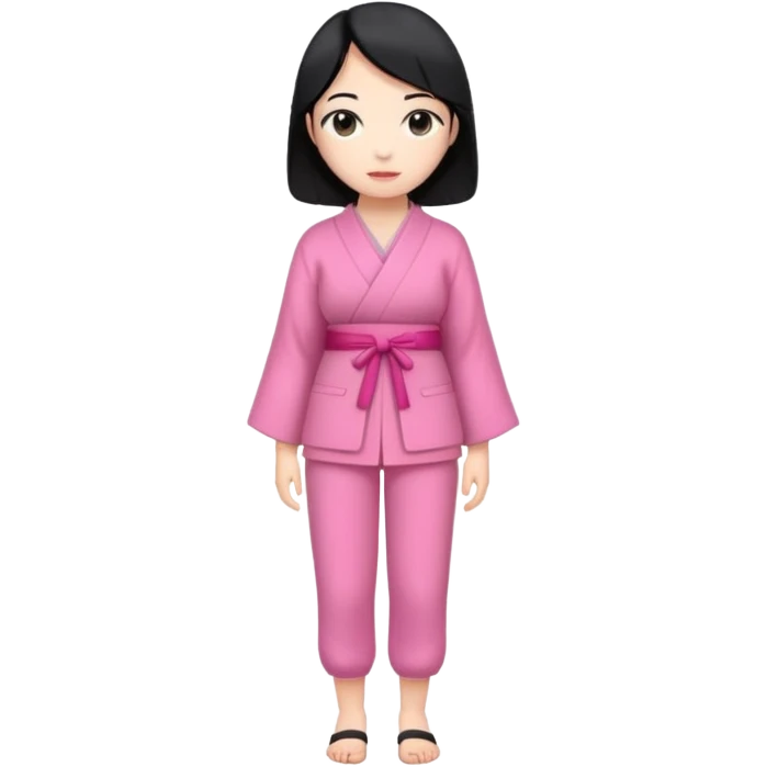  woman Japanese full body pink  emoji