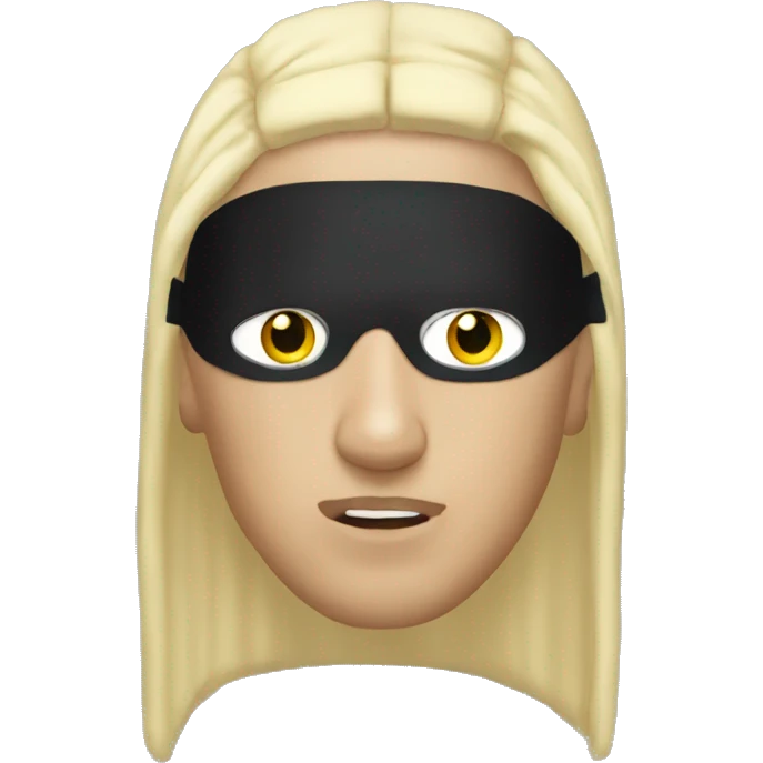 eminem blond hair with eye mask emoji