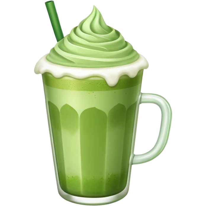 Matcha latte iced  emoji