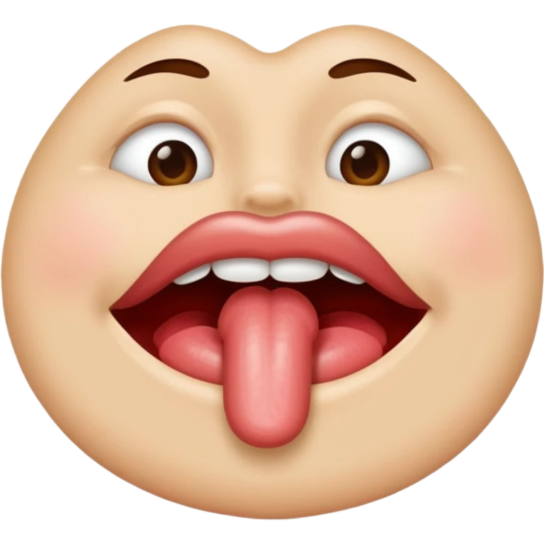 licking its lips emoji