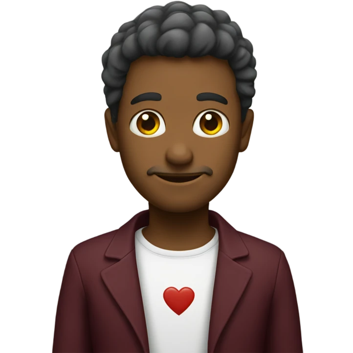 coração bordo  emoji