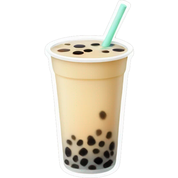 drinking boba tea emoji