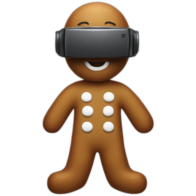 gingerbread-man-in-vr-headset-full body emoji