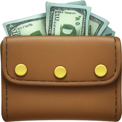 Wallet with cash and cards emoji