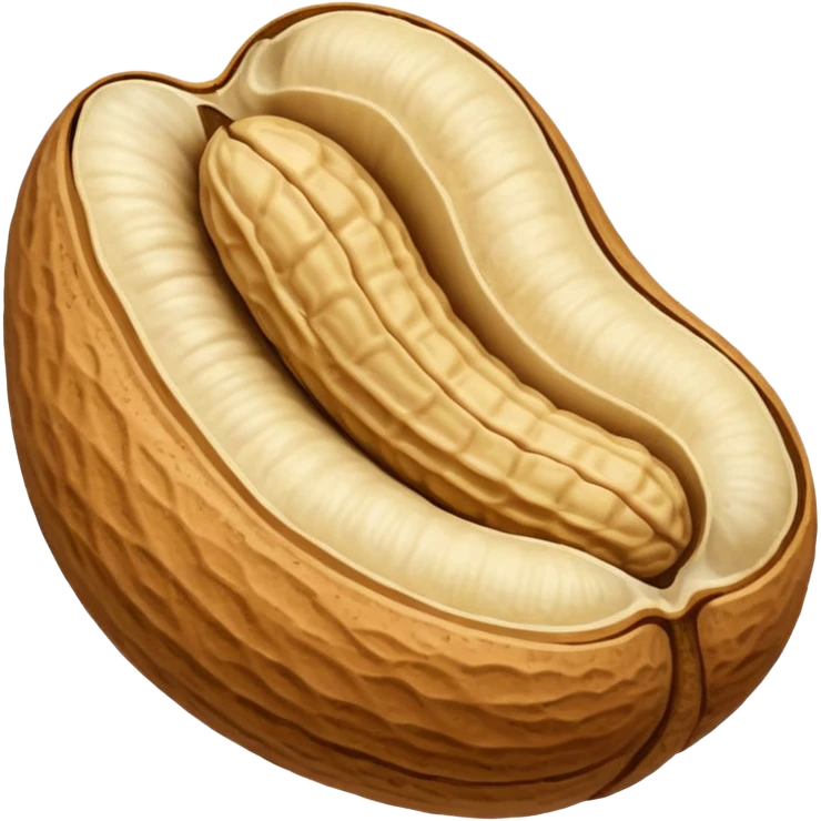 a Peanut with detail (no face) emoji