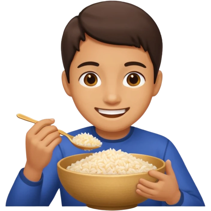 eating rice emoji