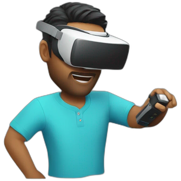 ed sherran playing VR emoji