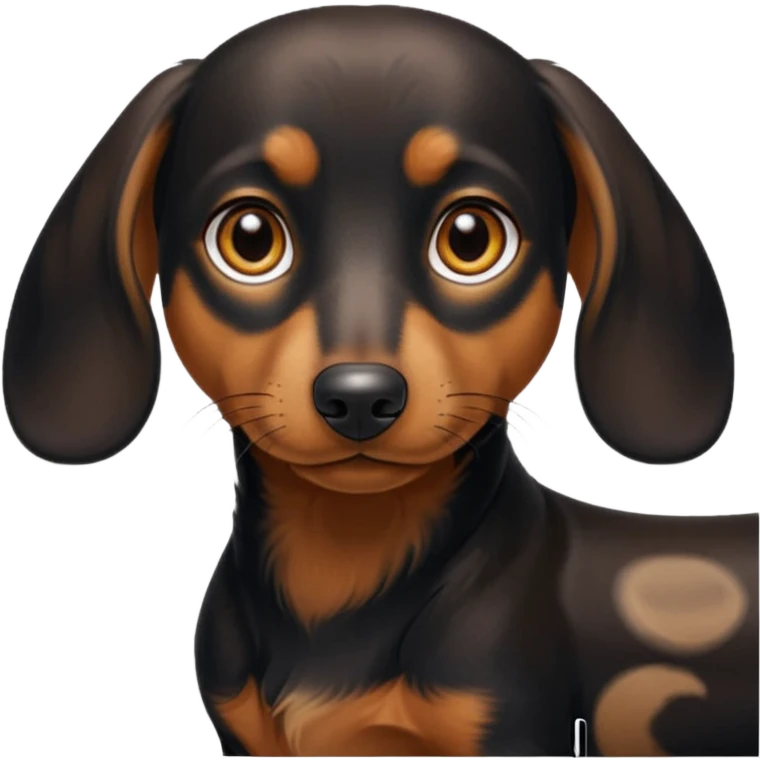 Black and tan dachshund emoji