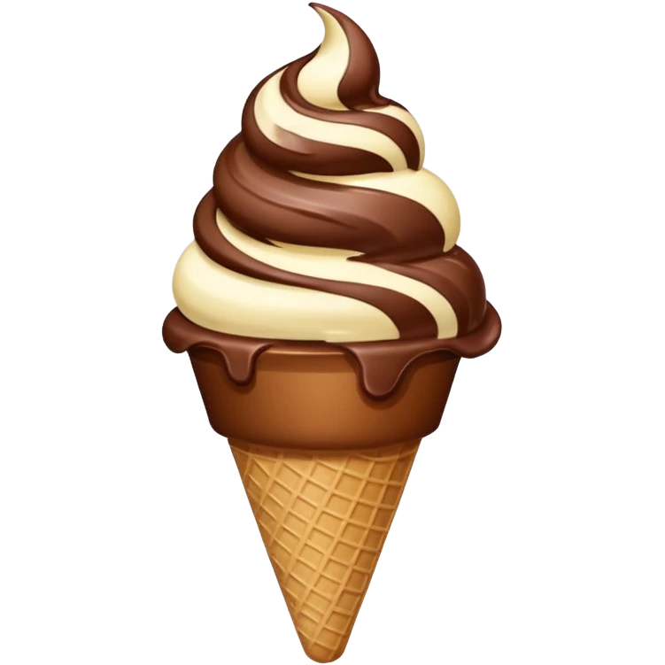 Ice créam the chocolate  emoji