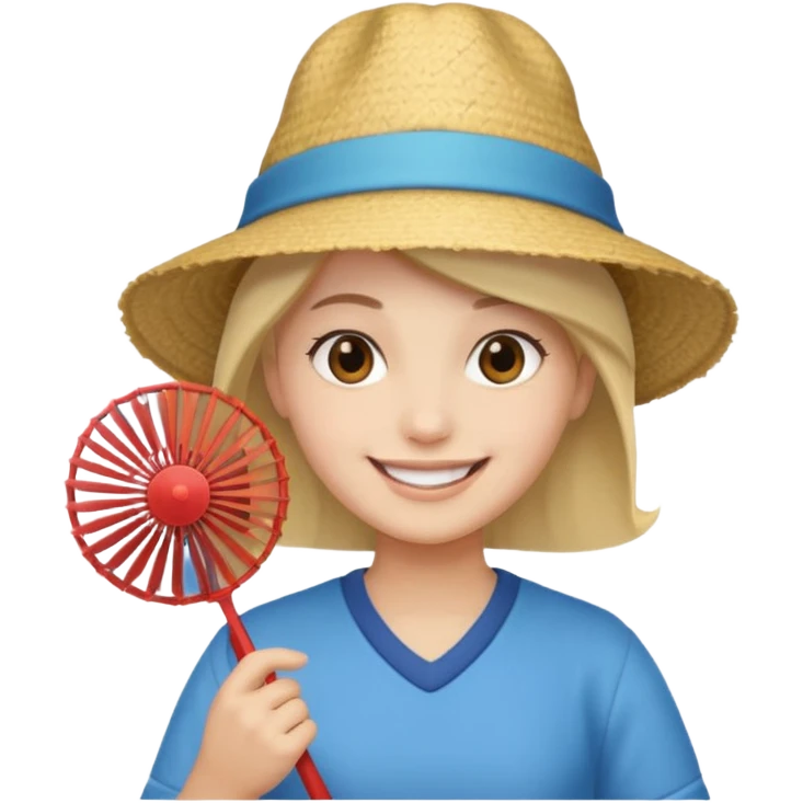persona haciendo fan emoji