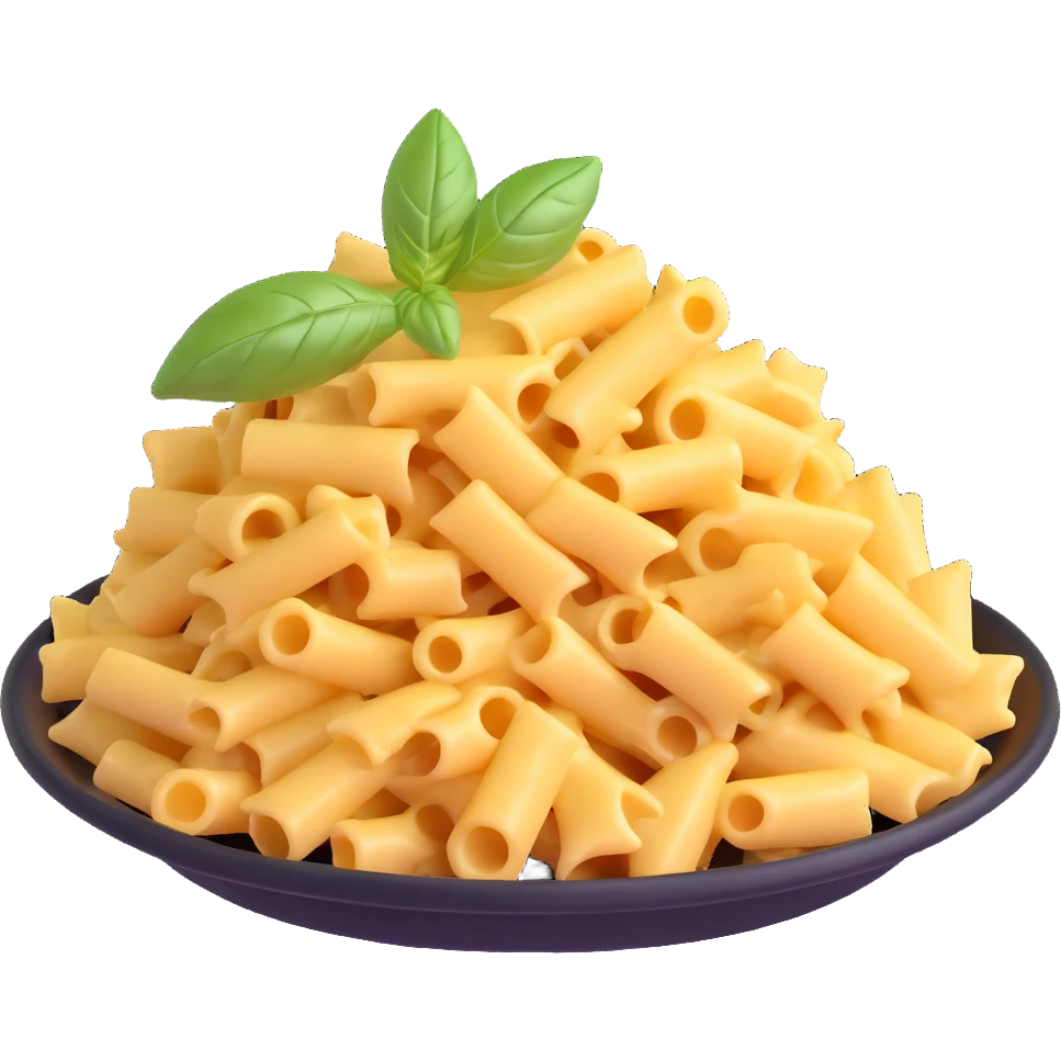 pasta with cheese and basil emoji