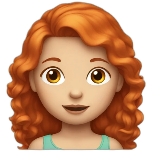 Redheaded toddler emoji
