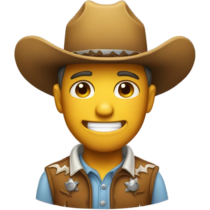 Crying laughing cowboy emoji  emoji