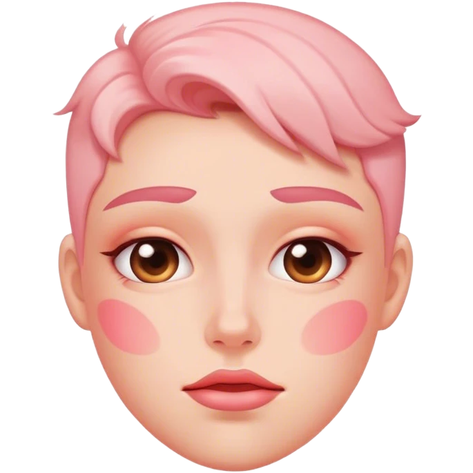 Extreme blushed emoji