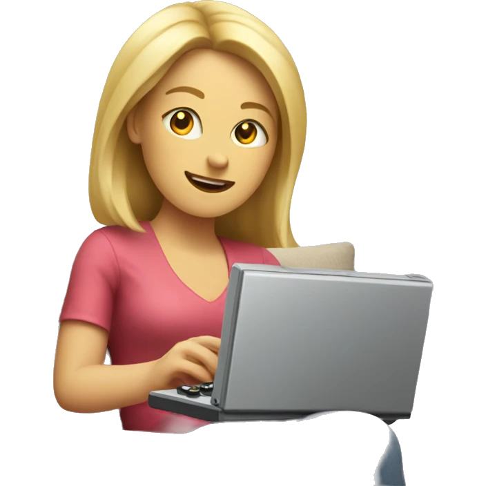White woman playing the switch on a sofa  emoji