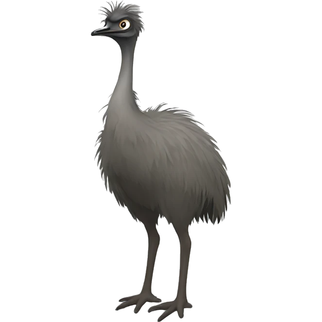 Emu full body emoji