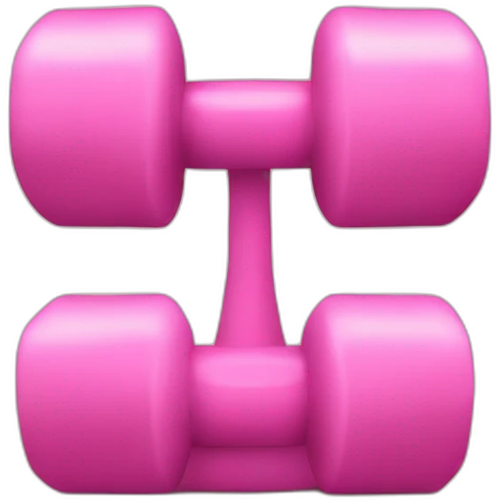 pink weights emoji