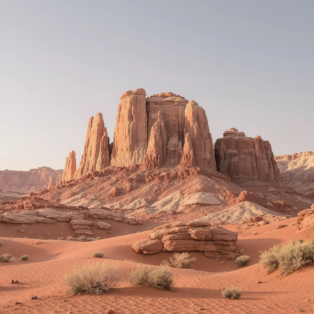 A modern desert mountain, wallpaper, modern emoji