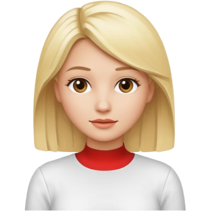 Clean girl Darci style blodie white  emoji