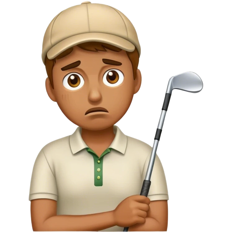 Bad golfer emoji