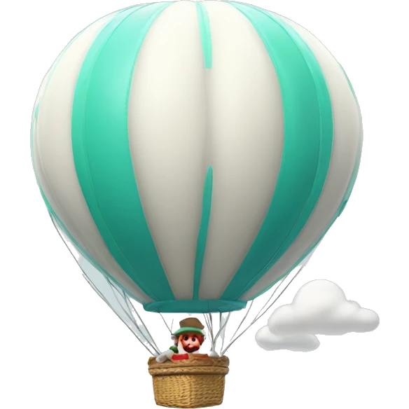  white hot air balloon mario odyssey emoji